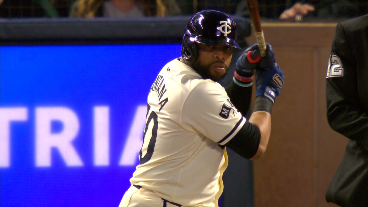 Carlos Santana #39 s RBI double 04/23/2024 Minnesota Twins