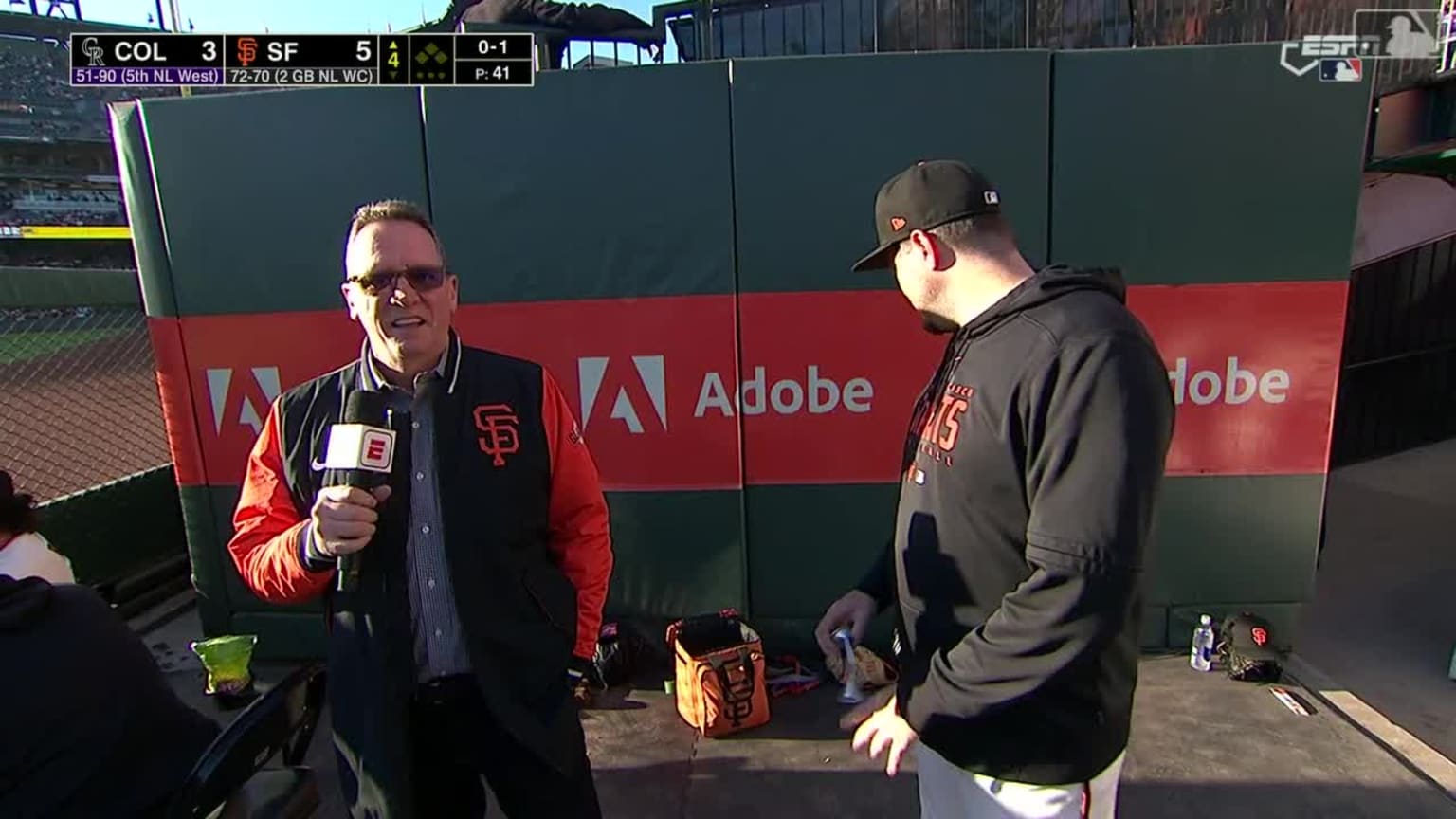 Luke Jackson joins broadcast, talks bullpen work | 09/10/2023 | San ...
