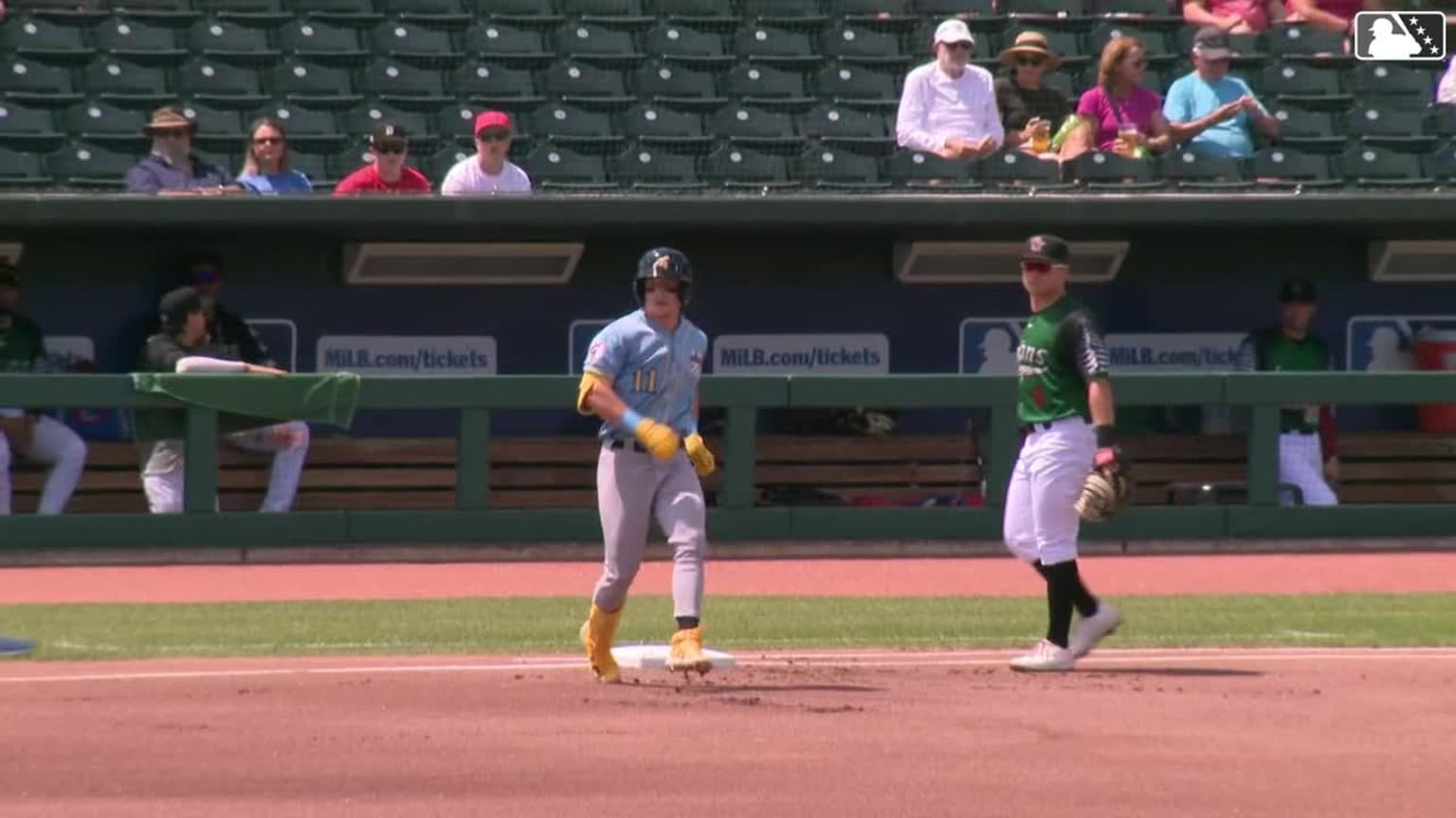Travis Bazzana's first professional hit 07/28/2024