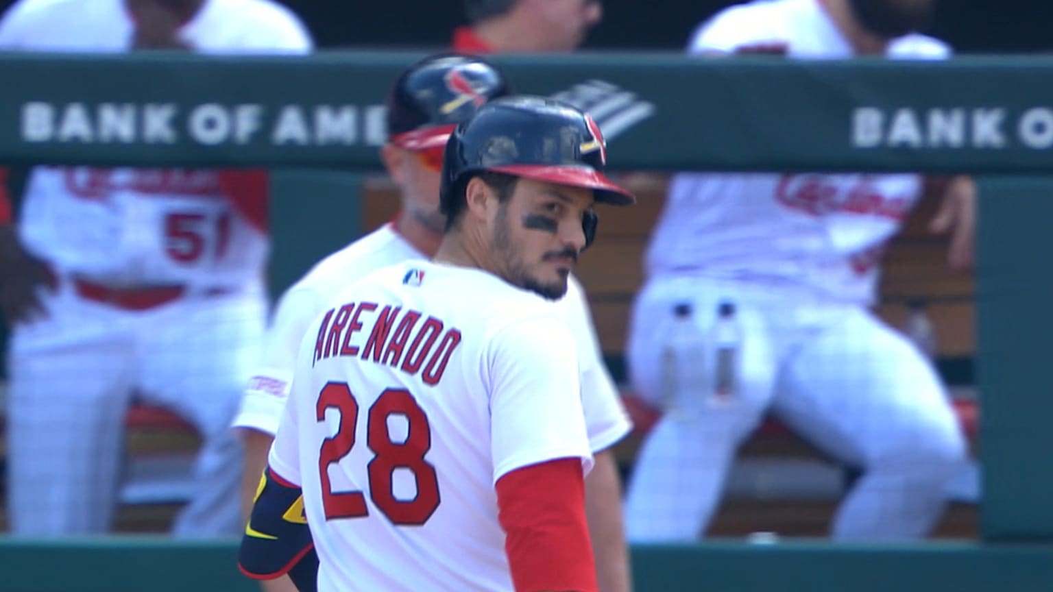 Nolan Arenado collects his 2nd RBI of the game 09/17/2023 St. Louis