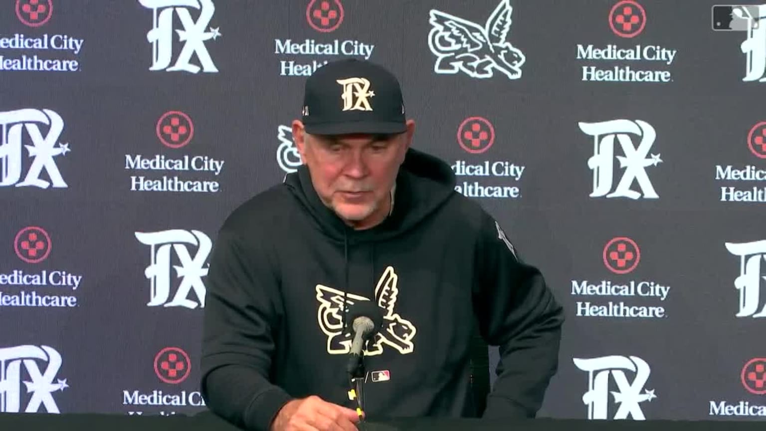 Bochy speaks on deGrom's forearm tightness | 04/28/2023 | Texas Rangers