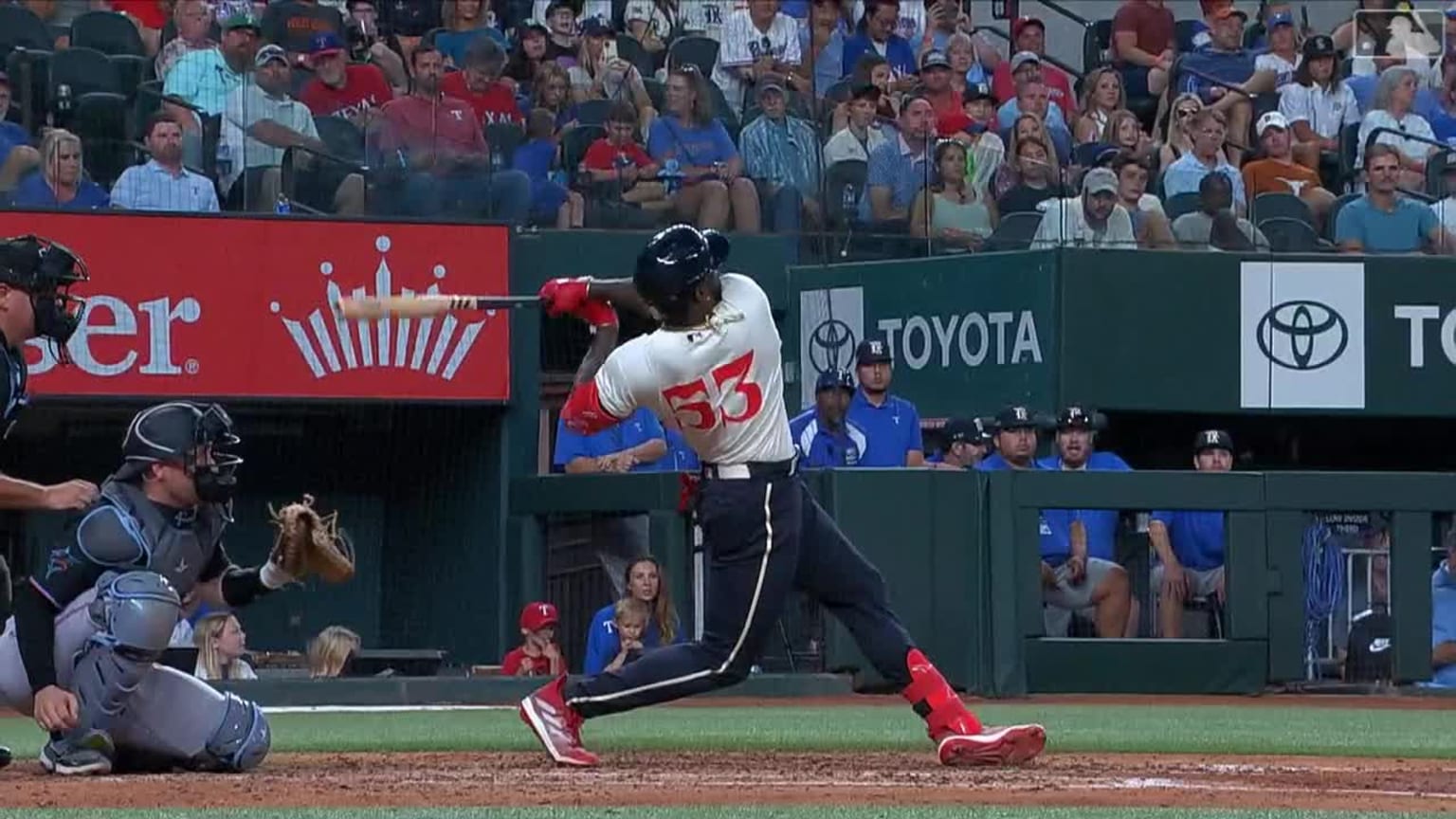 Adolis García goes deep twice against the Marlins | 08/04/2023 | Texas ...