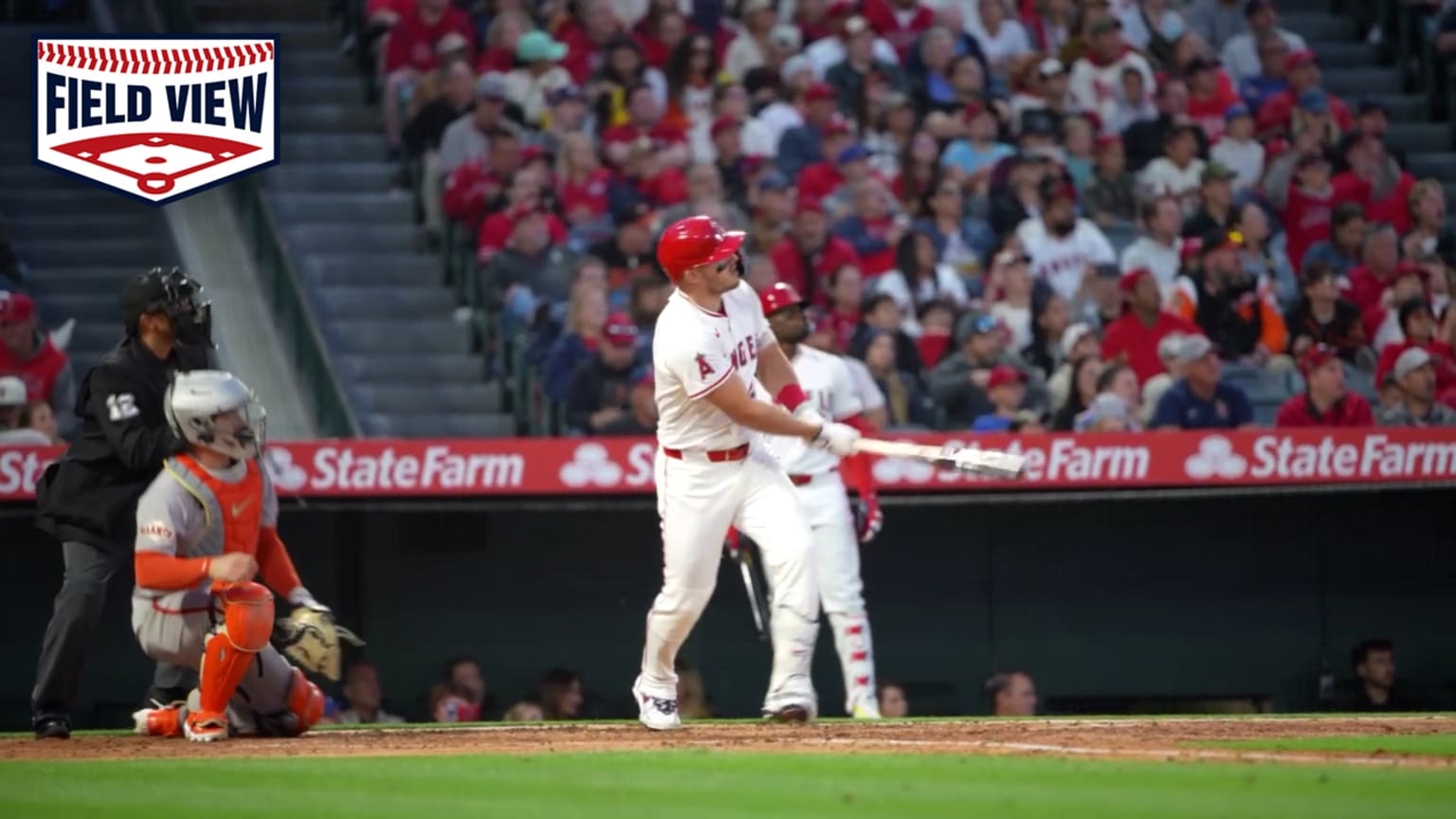 Field View: Mike Trout hits a solo home run | 04/19/2025 | Los Angeles ...