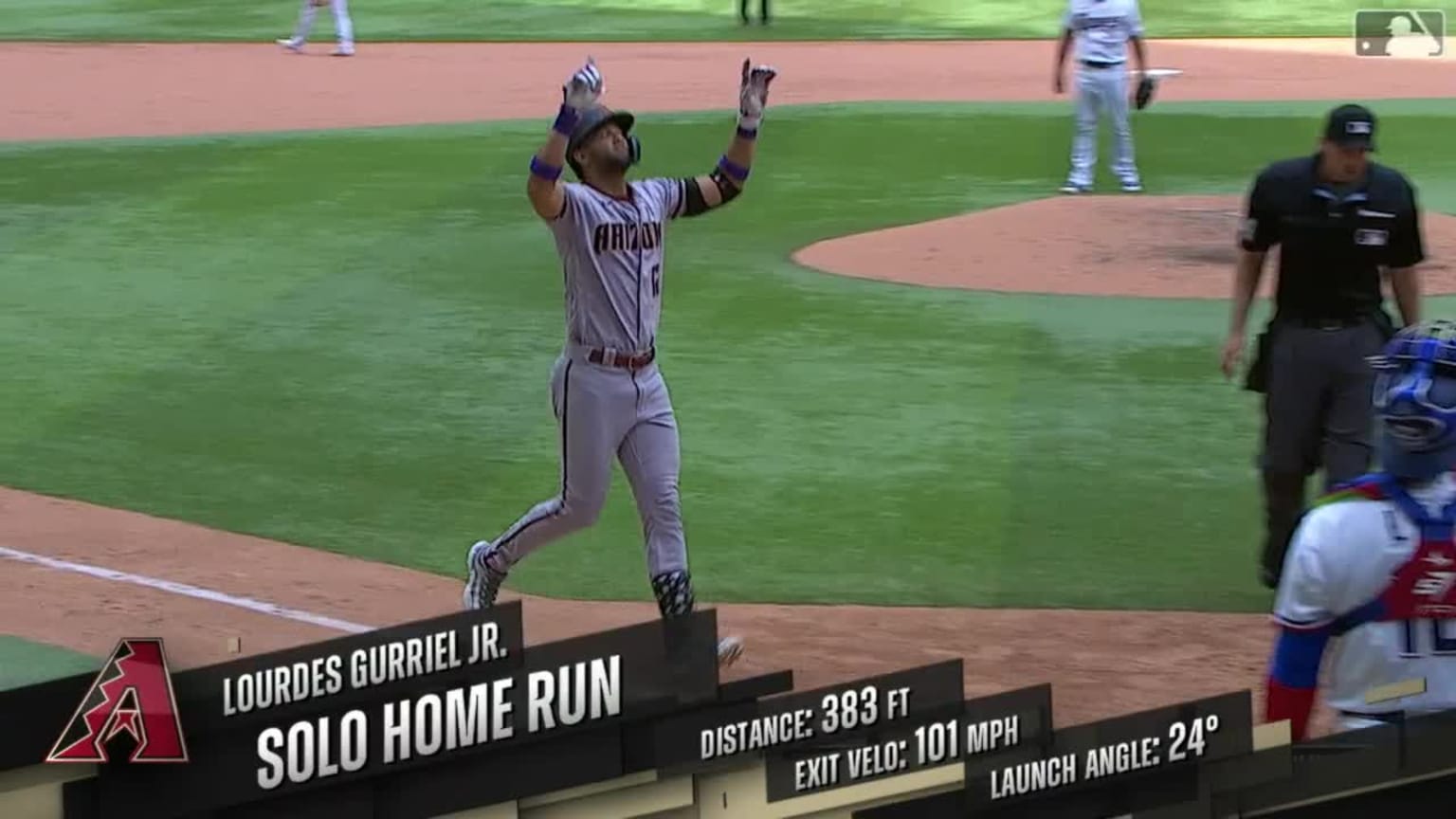 Lourdes Gurriel Jr. solo home run makes it 6-2 Diamondbacks! It was their  3rd HR of the 8th inning. : r/baseball