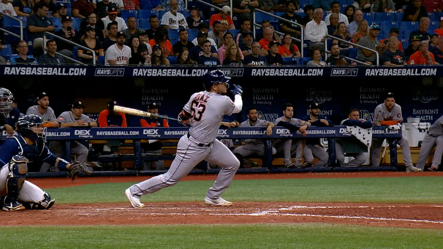 Yainer Diaz knocks a double for his first career hit | 09/20/2022 | MLB.com