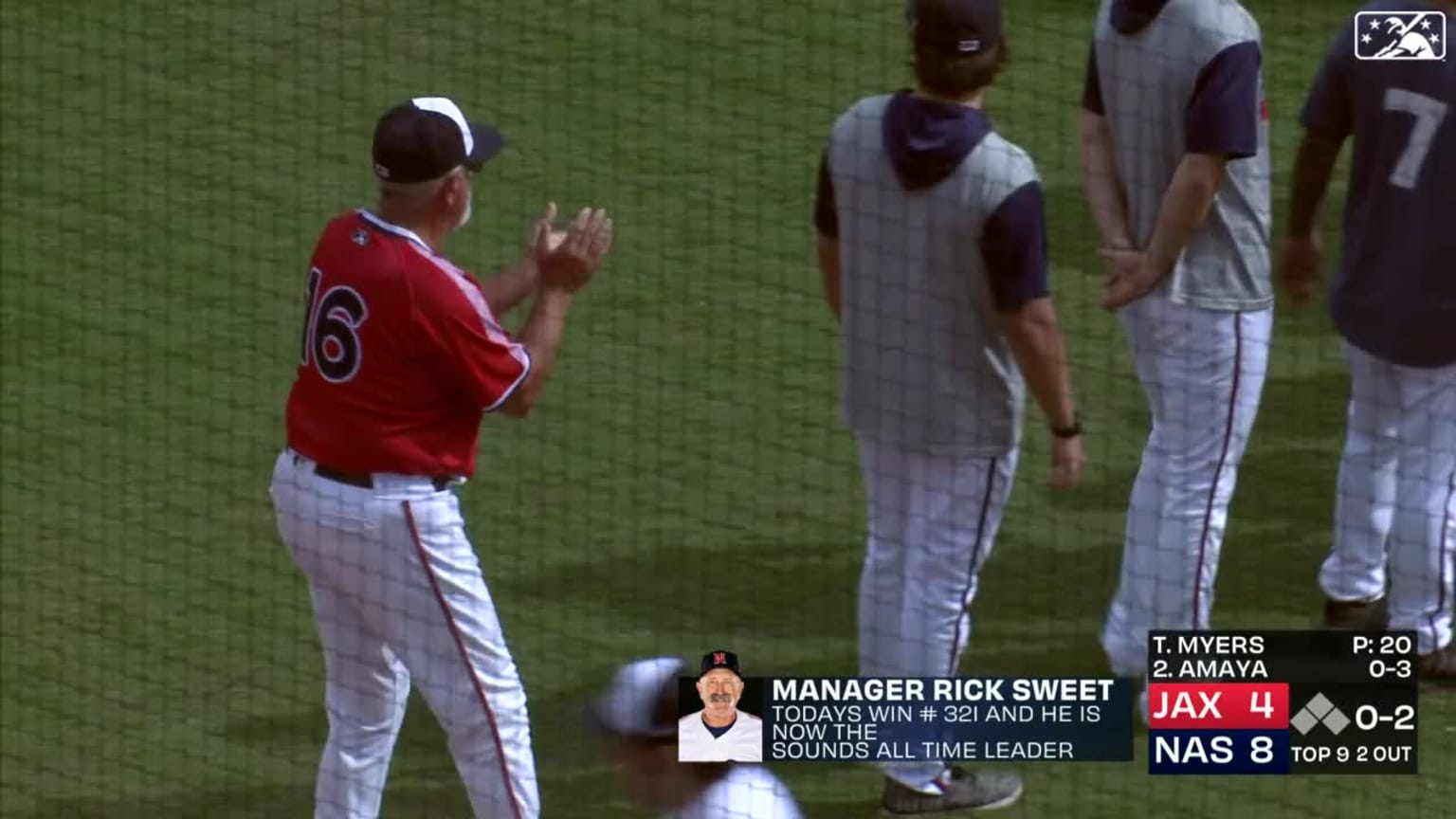 Sweet winningest manager 09/24/2023