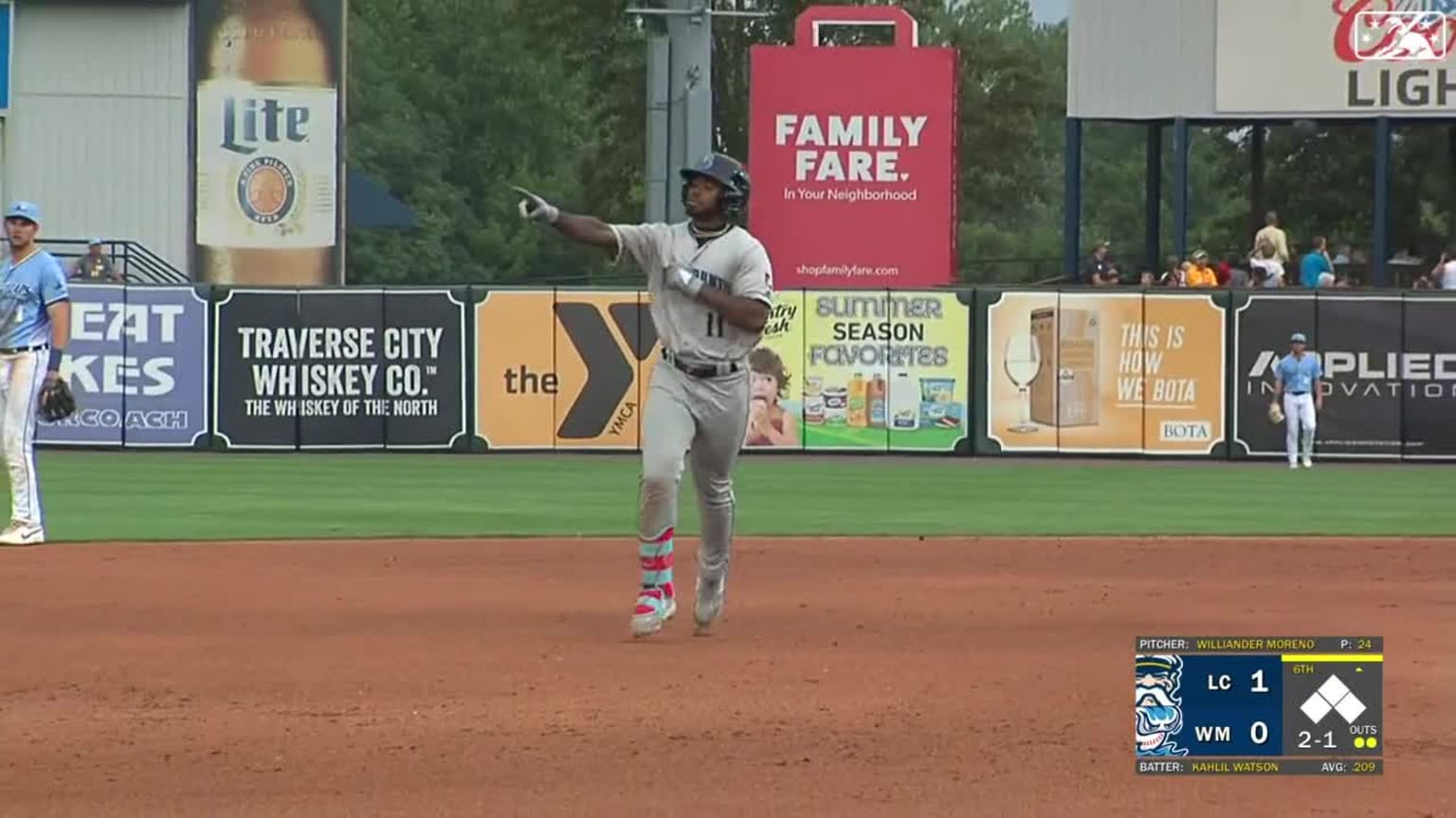 Guardians prospect Kahlil Watson smacks a solo homer 08/04/2023 MLB com