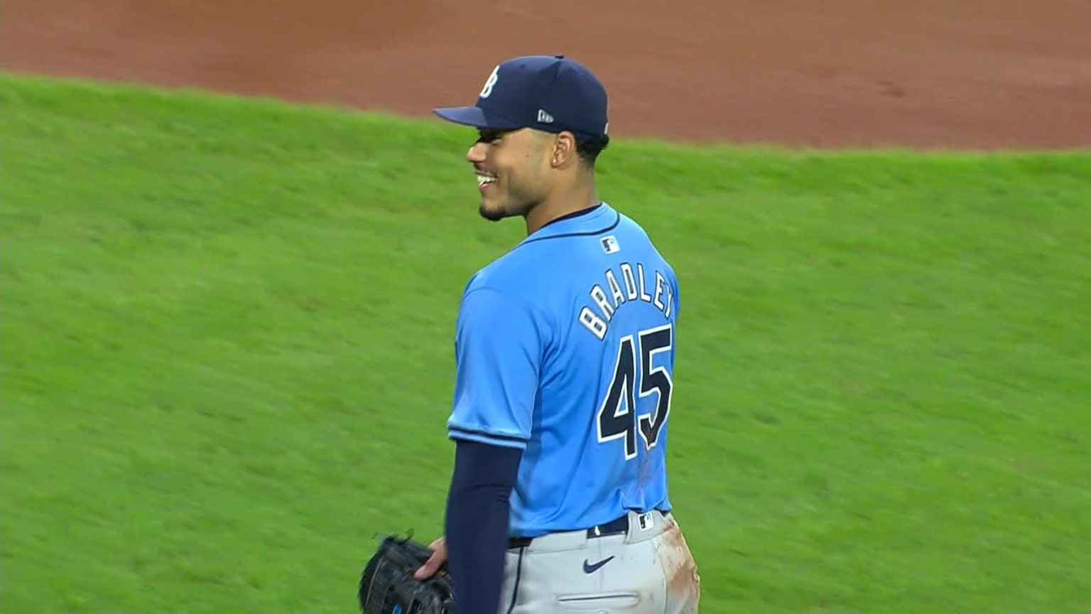 Taj Bradley falls and flips to first 09/27/2024 Tampa Bay Rays