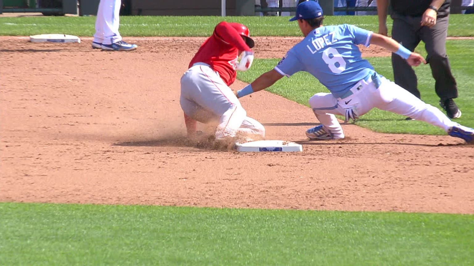 Salvador Perez nabs Ohtani at second, call confirmed | 06/17/2023 | MLB.com