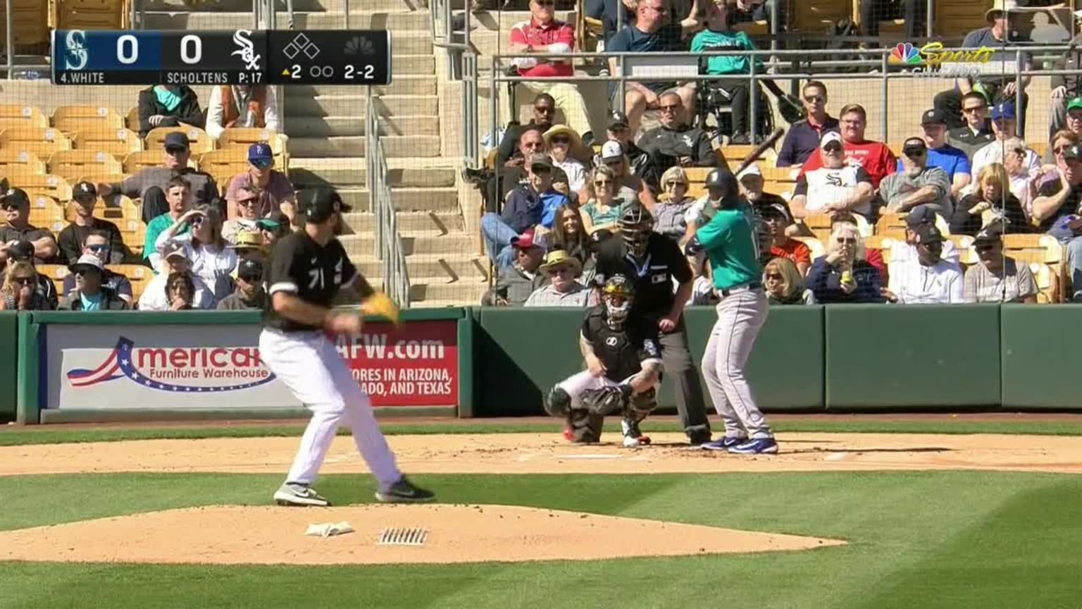 Evan White's solo home run to left | 02/27/2023 | Seattle Mariners