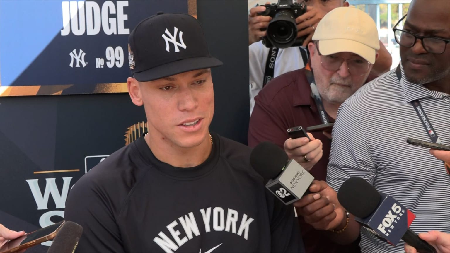 Aaron Judge on Yankees playing in World Series | 10/24/2024 | New York ...