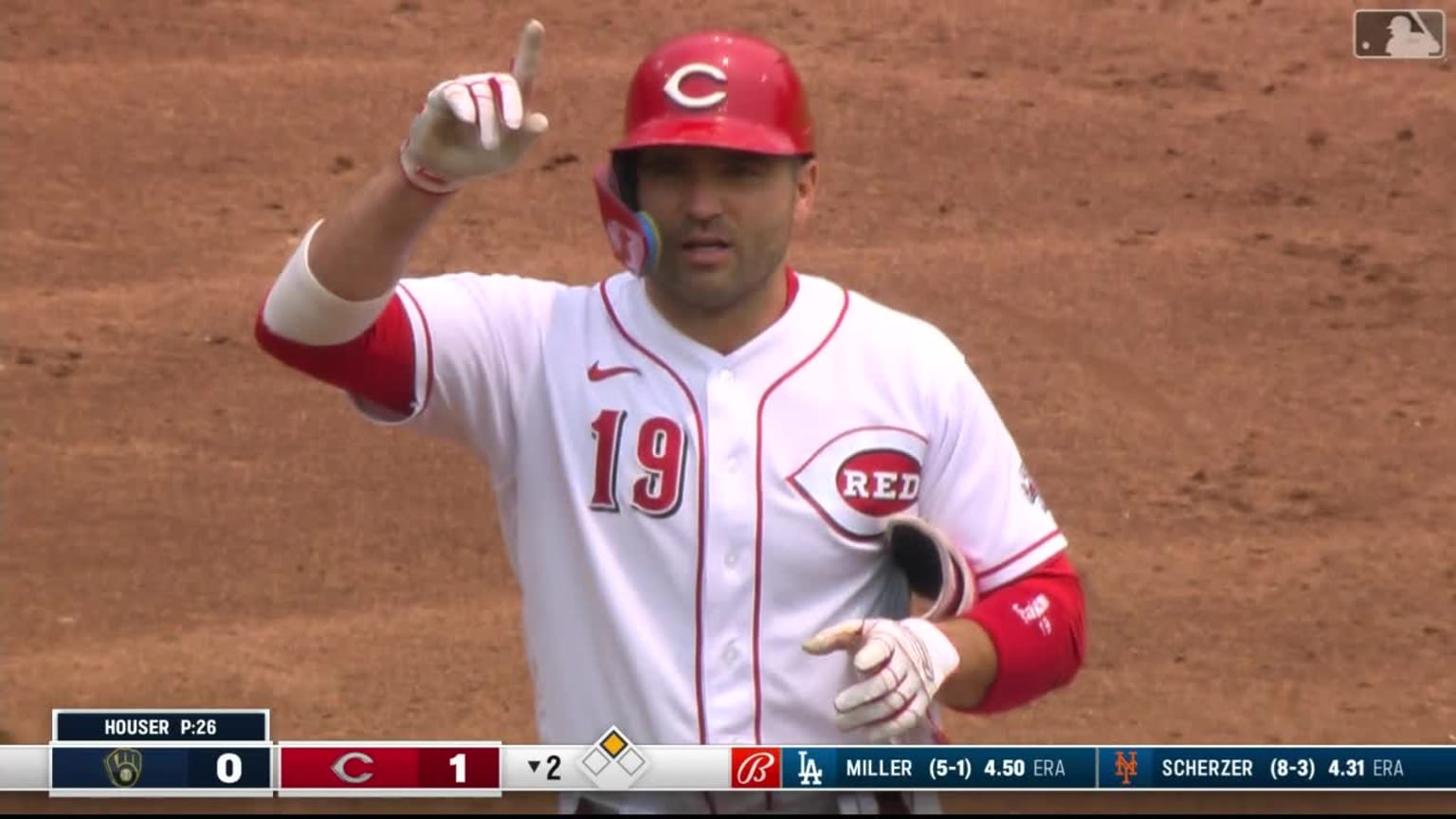 Joey Votto smashes an RBI double to left-center field | 07/16/2023 ...