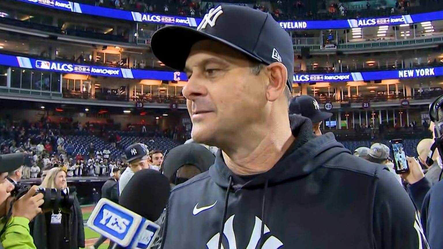 Aaron Boone talks advancing to World Series, more 10/19/2024 New