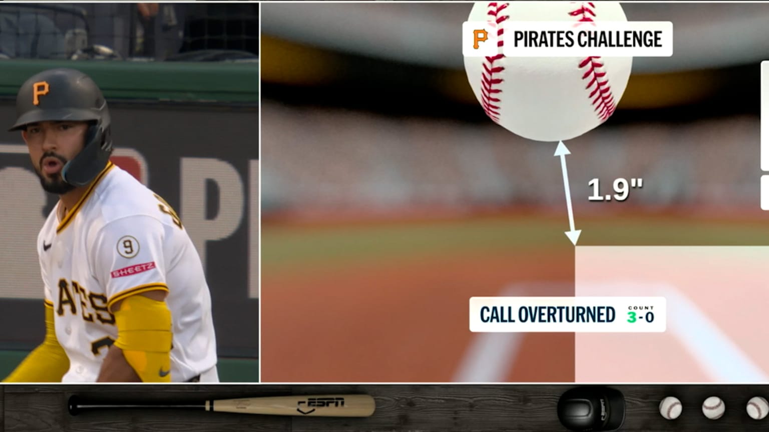 Strike 1 overturned after ABS challenge | 08/17/2026 | Pittsburgh Pirates