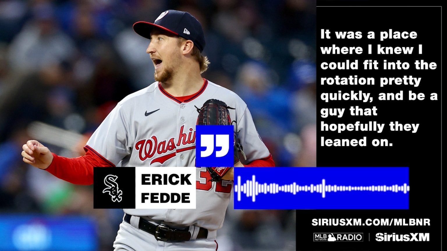Erick Fedde on White Sox deal 01/23/2024 Chicago White Sox