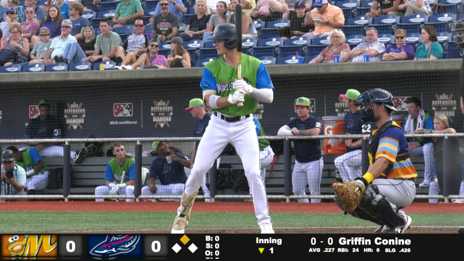 Griffin Conine clobbers two home runs in one game 06/09/2023