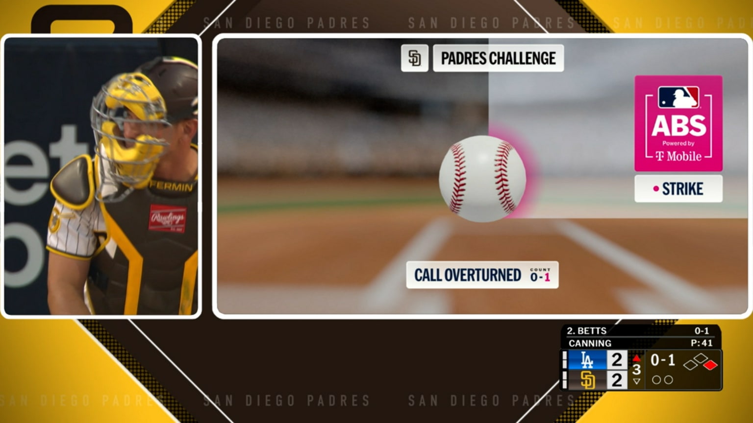 Ball 1 call is overturned after ABS challenge | 05/19/2026 | San
