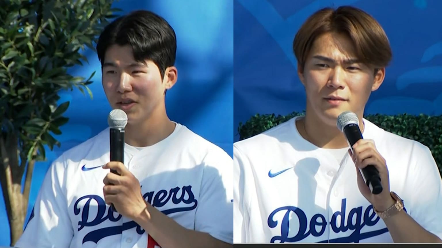 Yamamoto, Kim speak at Dodgers FanFest 02/01/2025 Los Angeles Dodgers