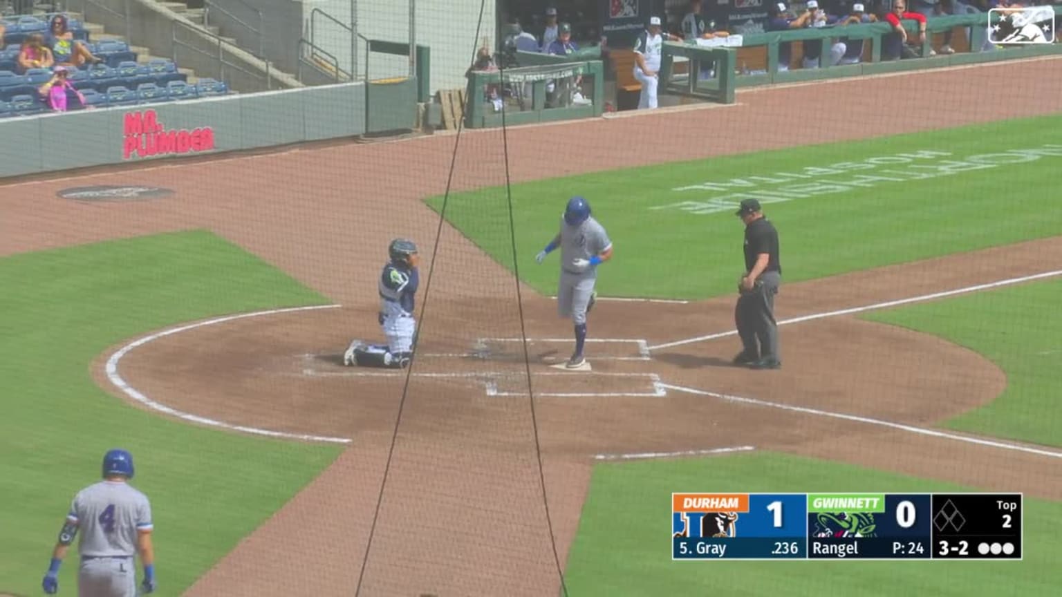 Rays' Tristan Gray 50 shades of happy after walkoff homer