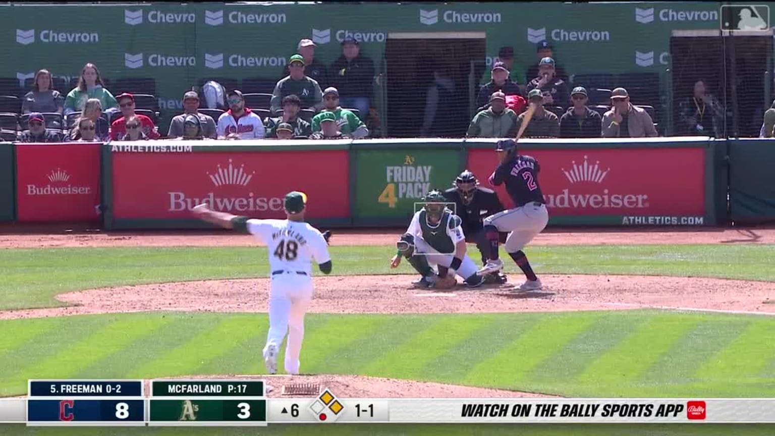 Tyler Freeman's RBI single | 03/30/2024 | Cleveland Guardians