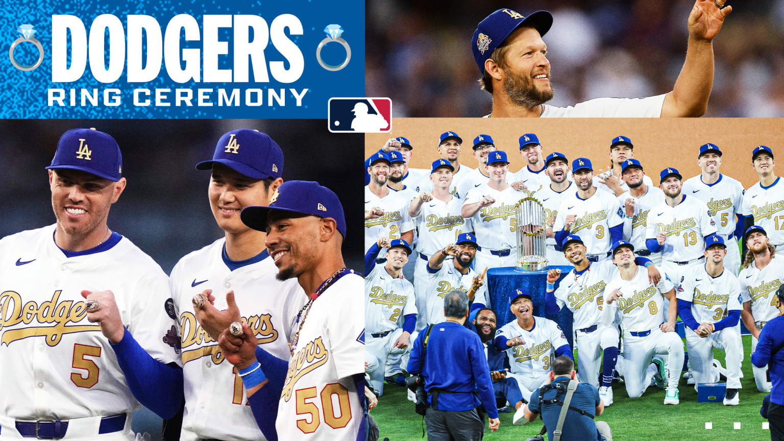 Dodgers receive World Series rings | 03/28/2025 | Los Angeles Dodgers