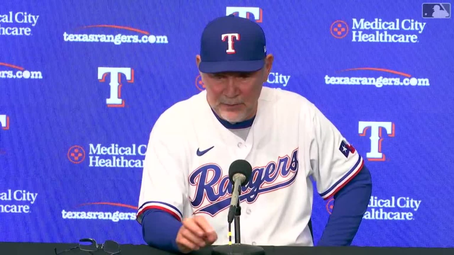Bruce Bochy discusses the Rangers win vs. the D-Backs | 05/02/2023 ...