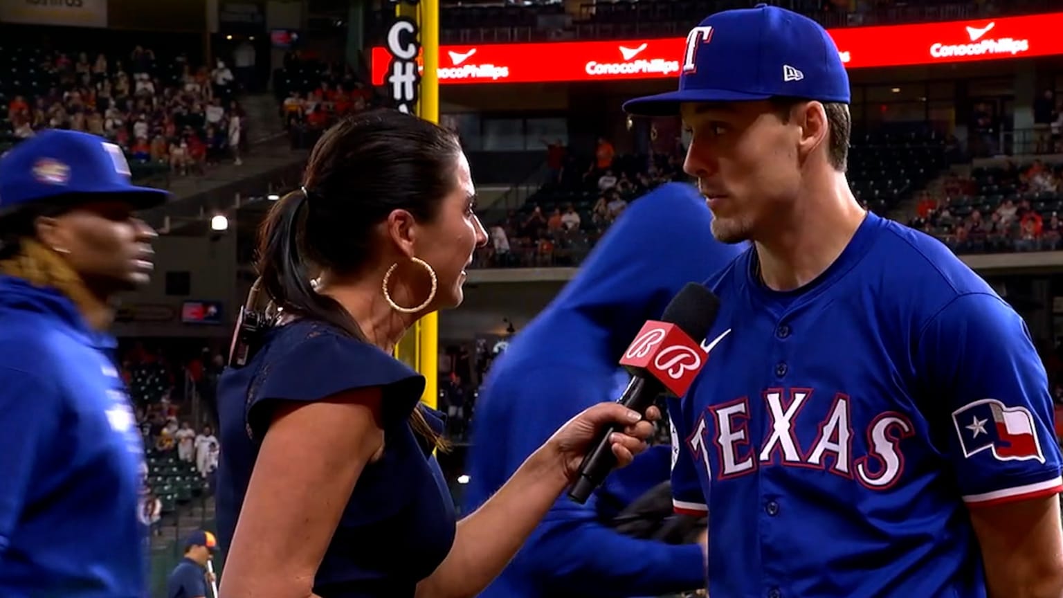 Evan Carter on team at-bats, upcoming road trip | 04/12/2024 | Texas ...