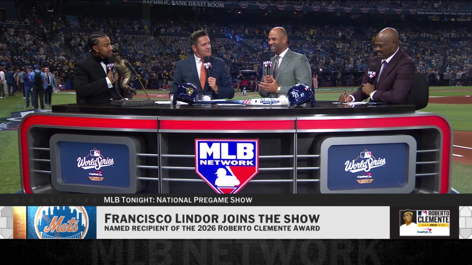 Francisco Lindor on winning Roberto Clemente Award | 10/26/2026 | MLB.com