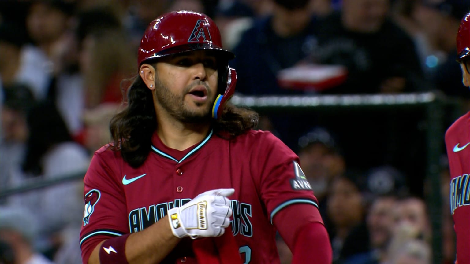 Eugenio Suárez lines an RBI single to center field 04/02/2024 Arizona Diamondbacks