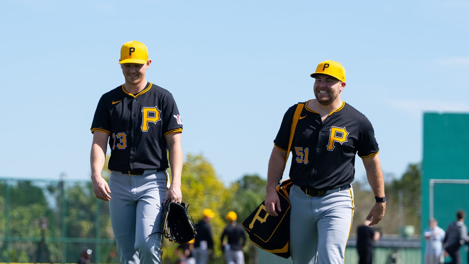 Pirates arrive at LECOM Park for Spring Training