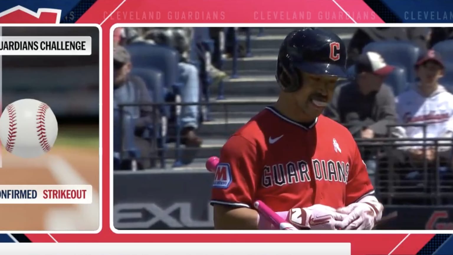Strikeout confirmed after ABS challenge | 05/10/2026 | Cleveland Guardians