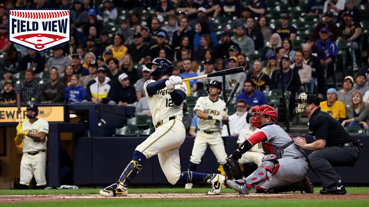Field View: Rhys Hoskins' home run | 05/09/2024 | Milwaukee Brewers
