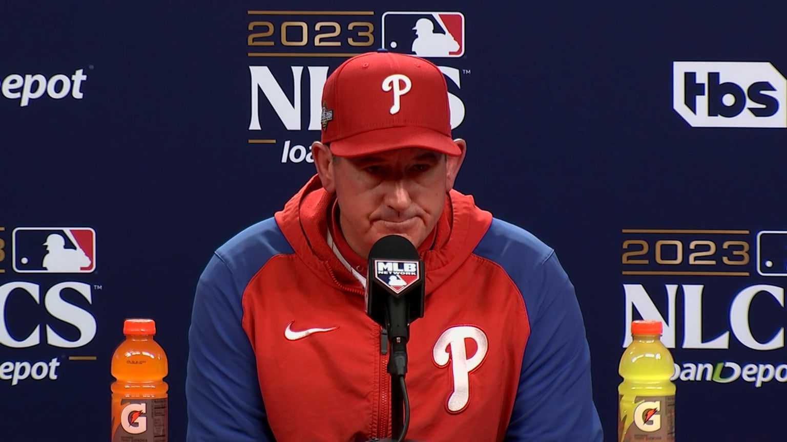 Rob Thomson on the Game 1 win 10/16/2023 Philadelphia Phillies