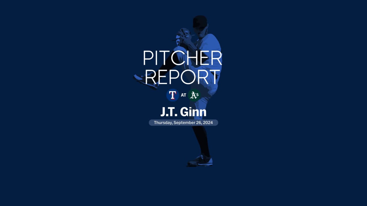J.T. Ginn's outing against the Rangers 09/26/2024