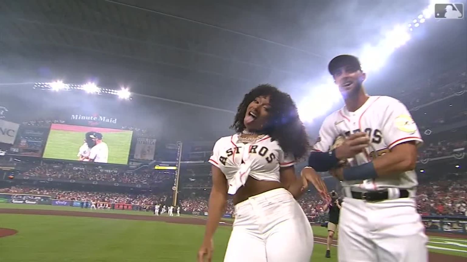 Megan Thee Stallion throws the ceremonial first pitch | 03/30/2023 | MLB.com