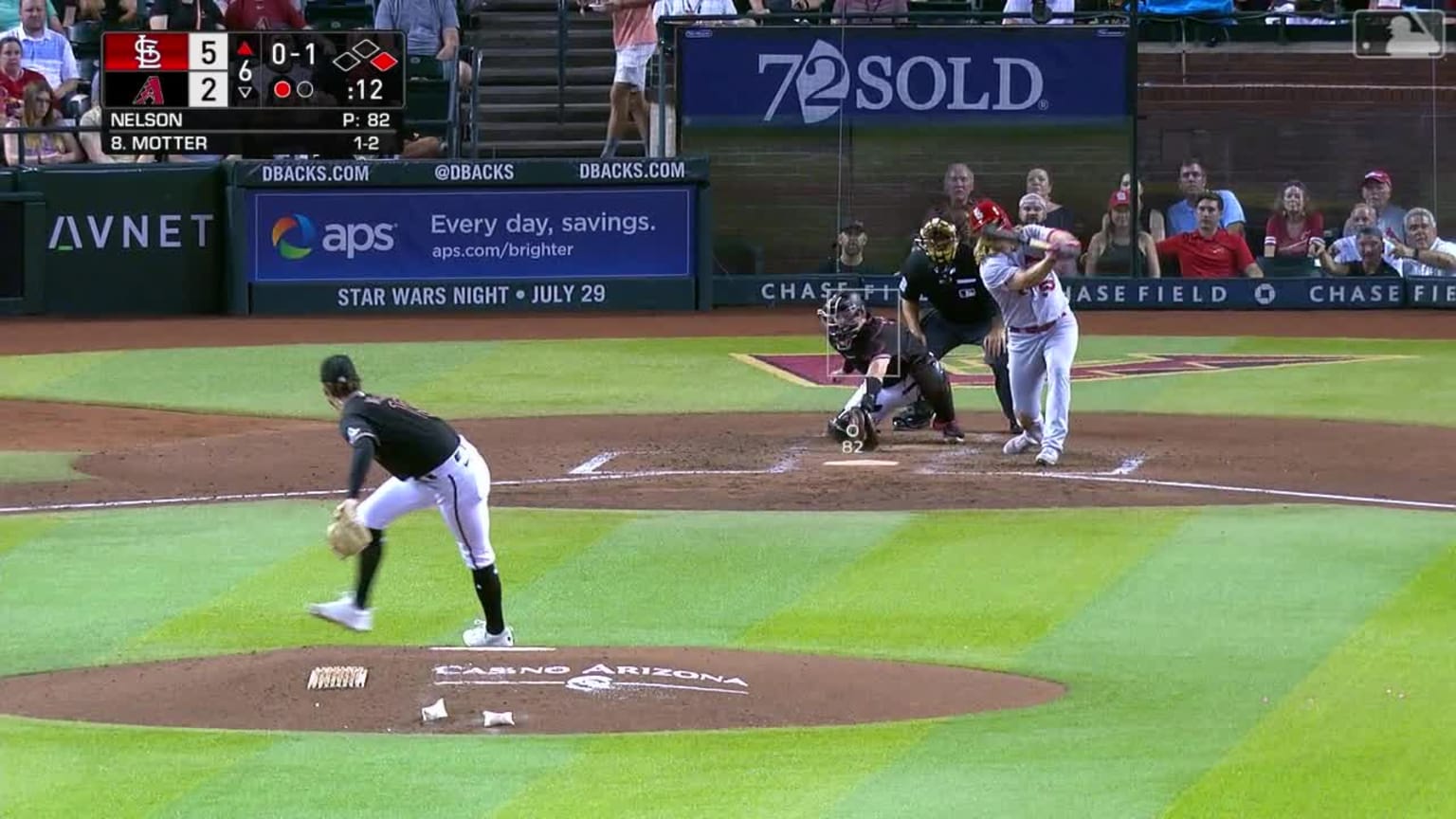 Ryne Nelson K's Taylor Motter | 07/24/2023 | Arizona Diamondbacks
