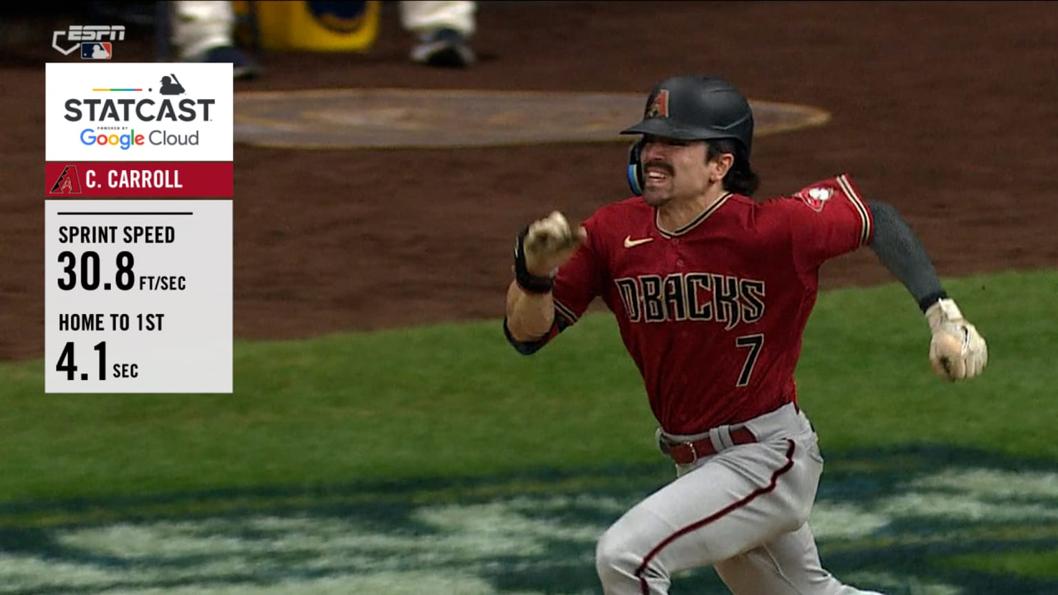 Corbin Carroll's sprint speed 10/04/2023