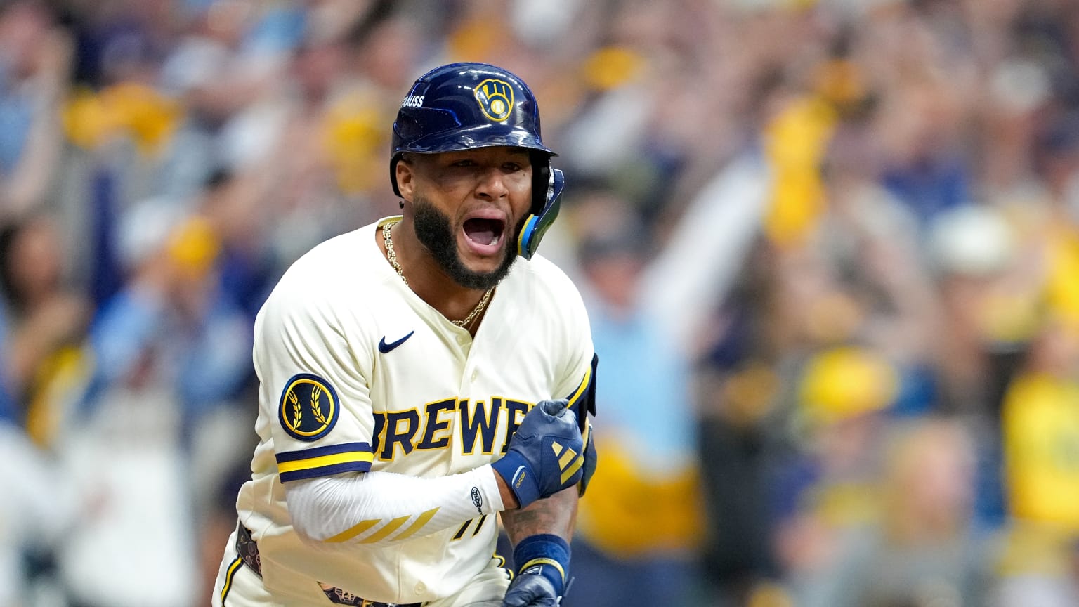 Radio call of Jackson Chourio's walk-off single | 10/04/2026 ...