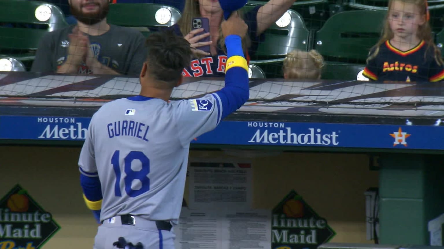 Yuli Gurriel's pregame tribute 09/01/2024 Kansas City Royals