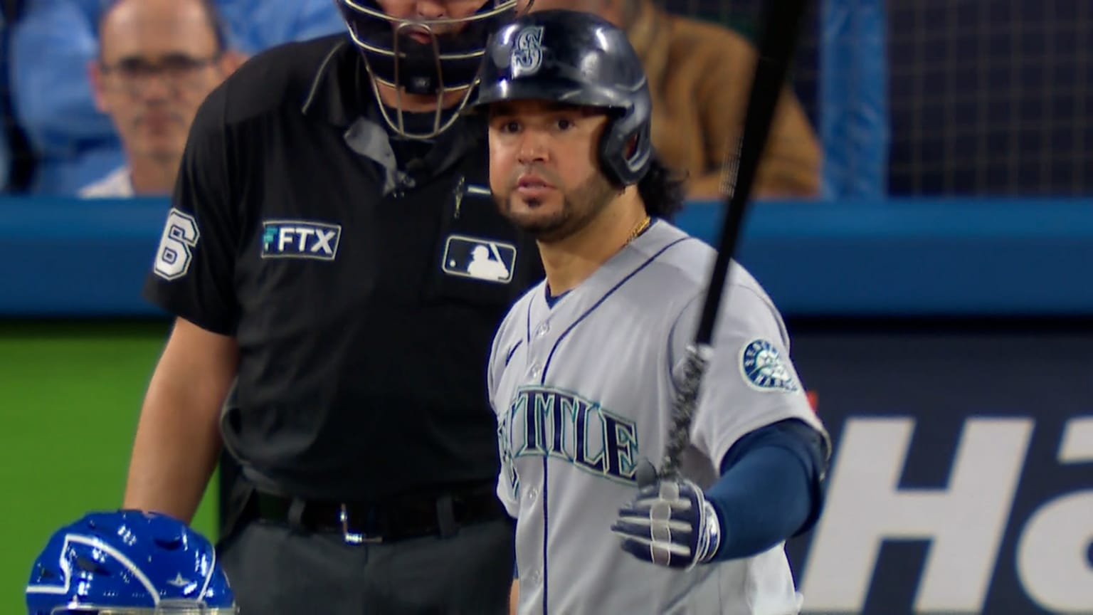 Eugenio Suárez's RBI forceout 10/07/2022 Seattle Mariners
