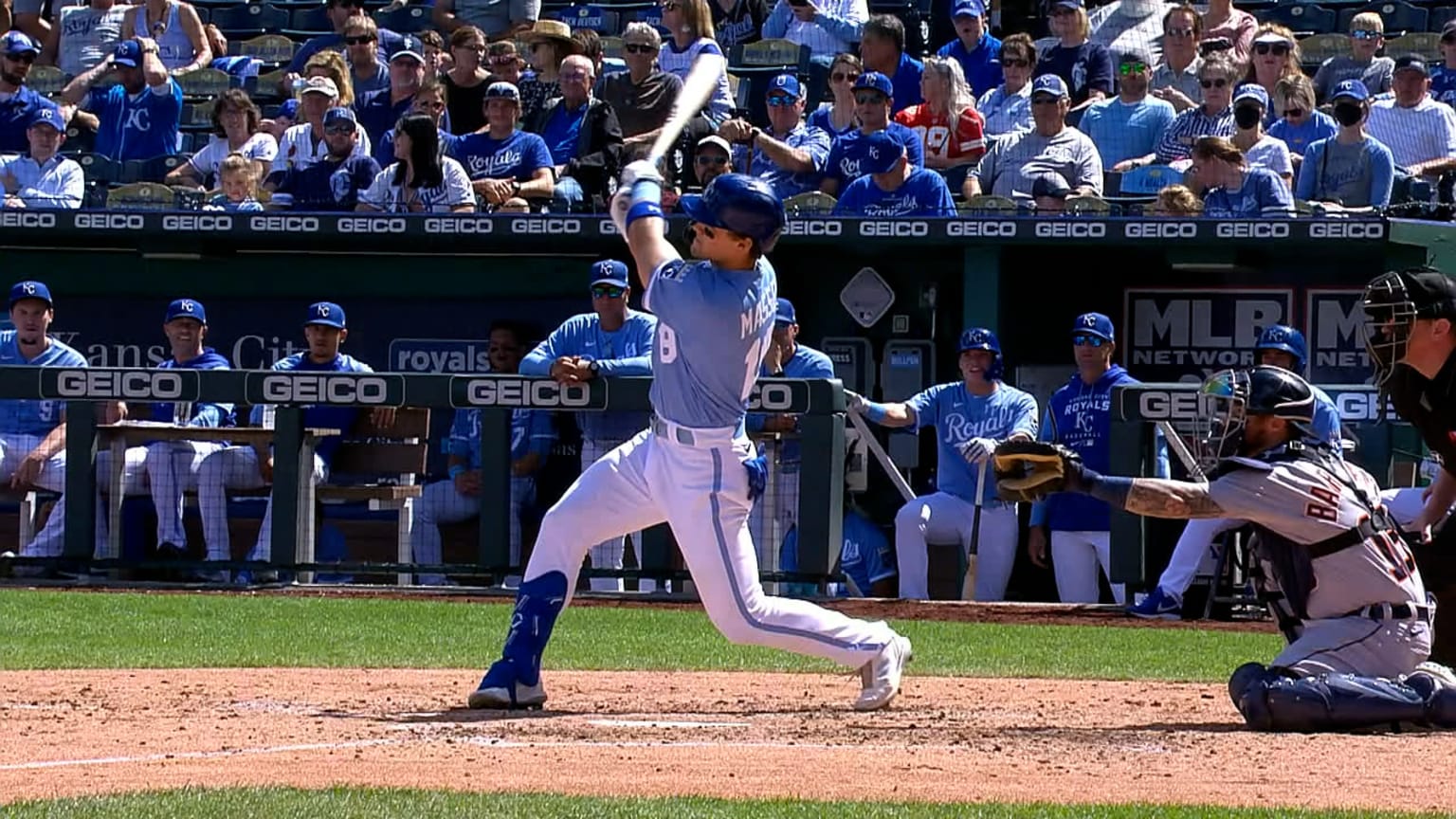 Massey hits third homer of series but Royals can't avoid being