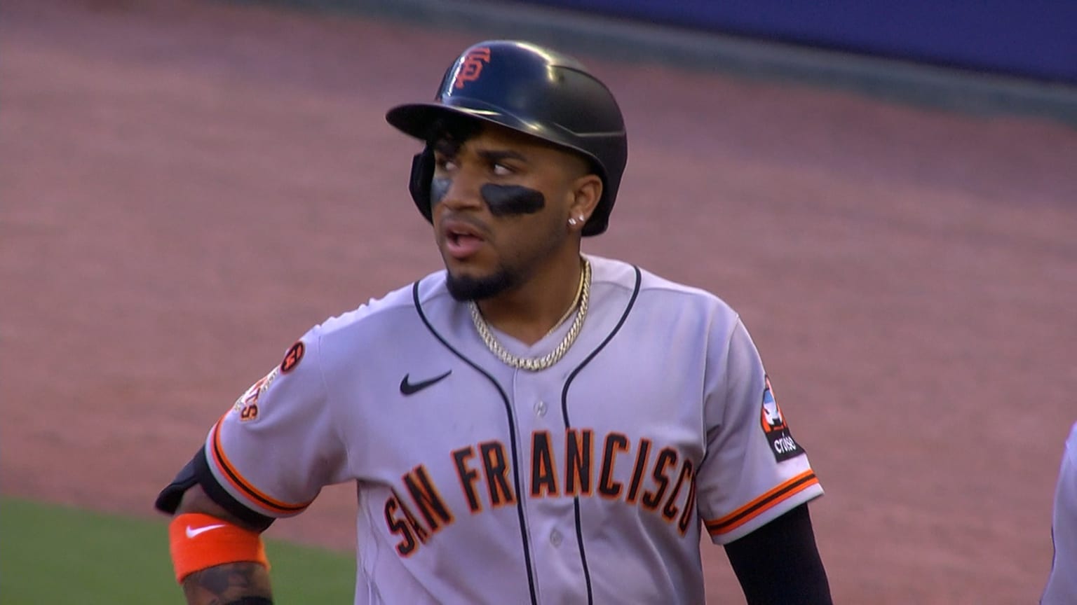 Johan Camargo's RBI forceout 08/19/2023 San Francisco Giants