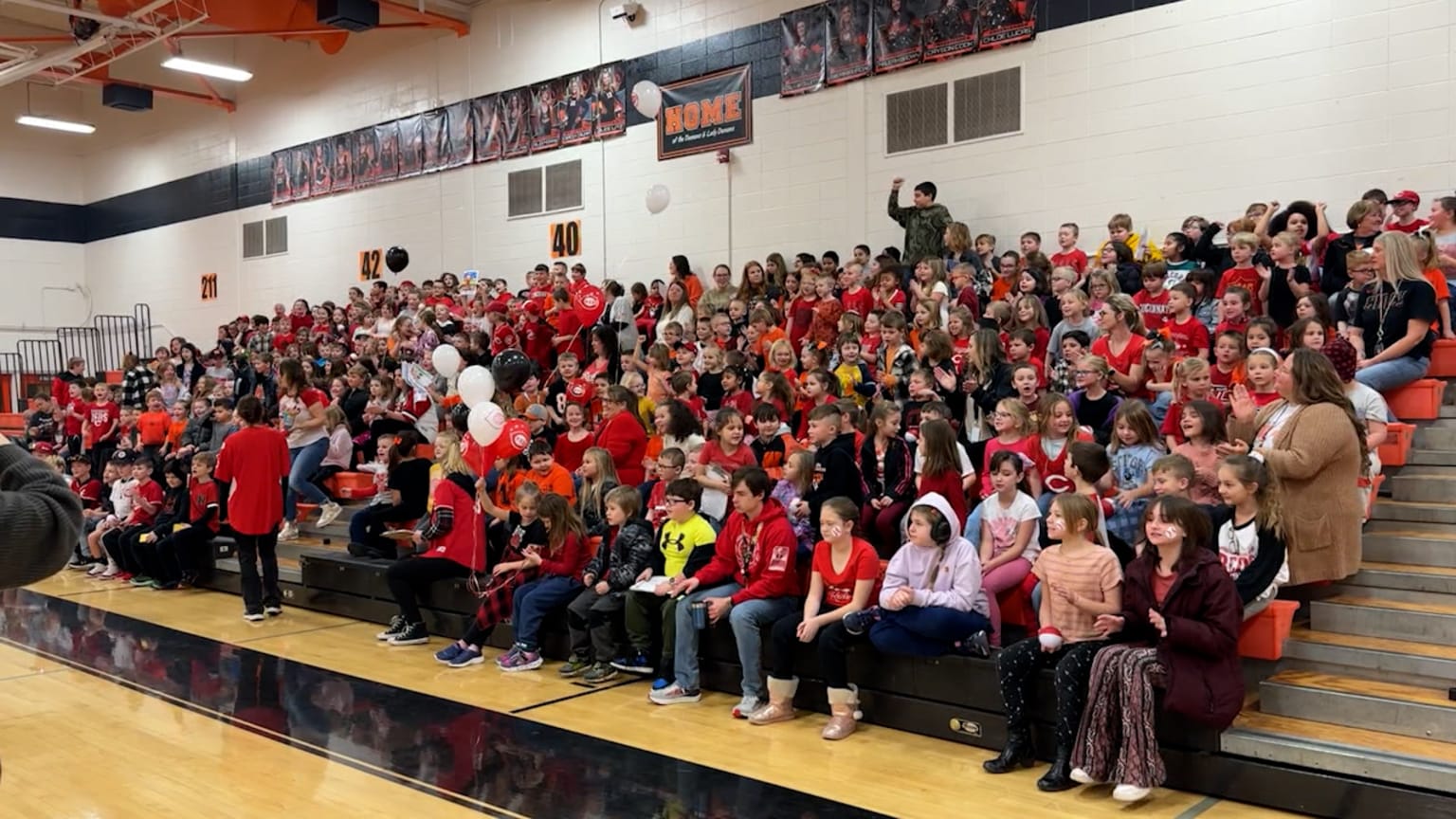Reds Caravan event at Williamstown Elementary School 01/26/2024