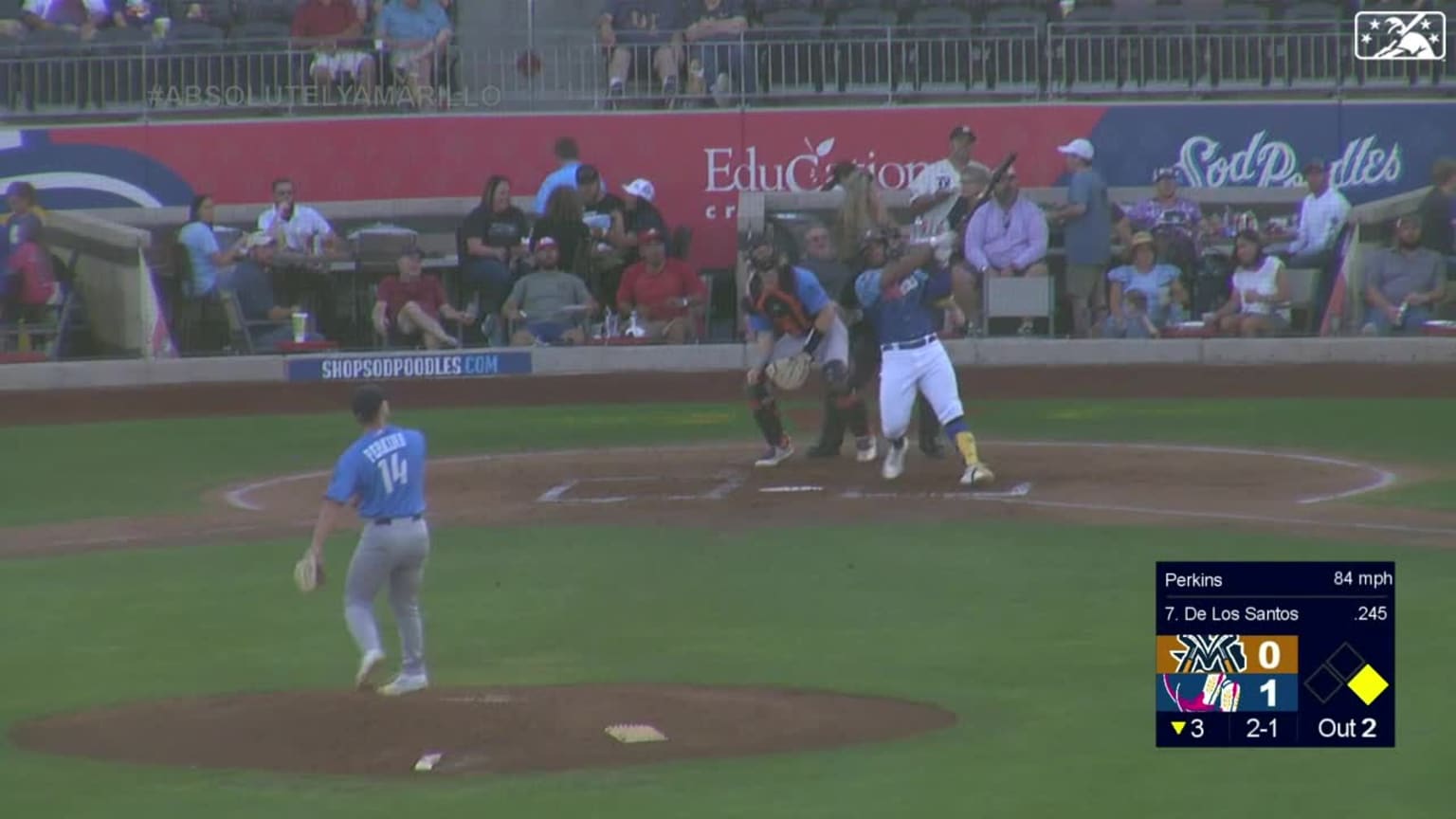 De Los Santos #39 two run homer 08/31/2023 New York Mets