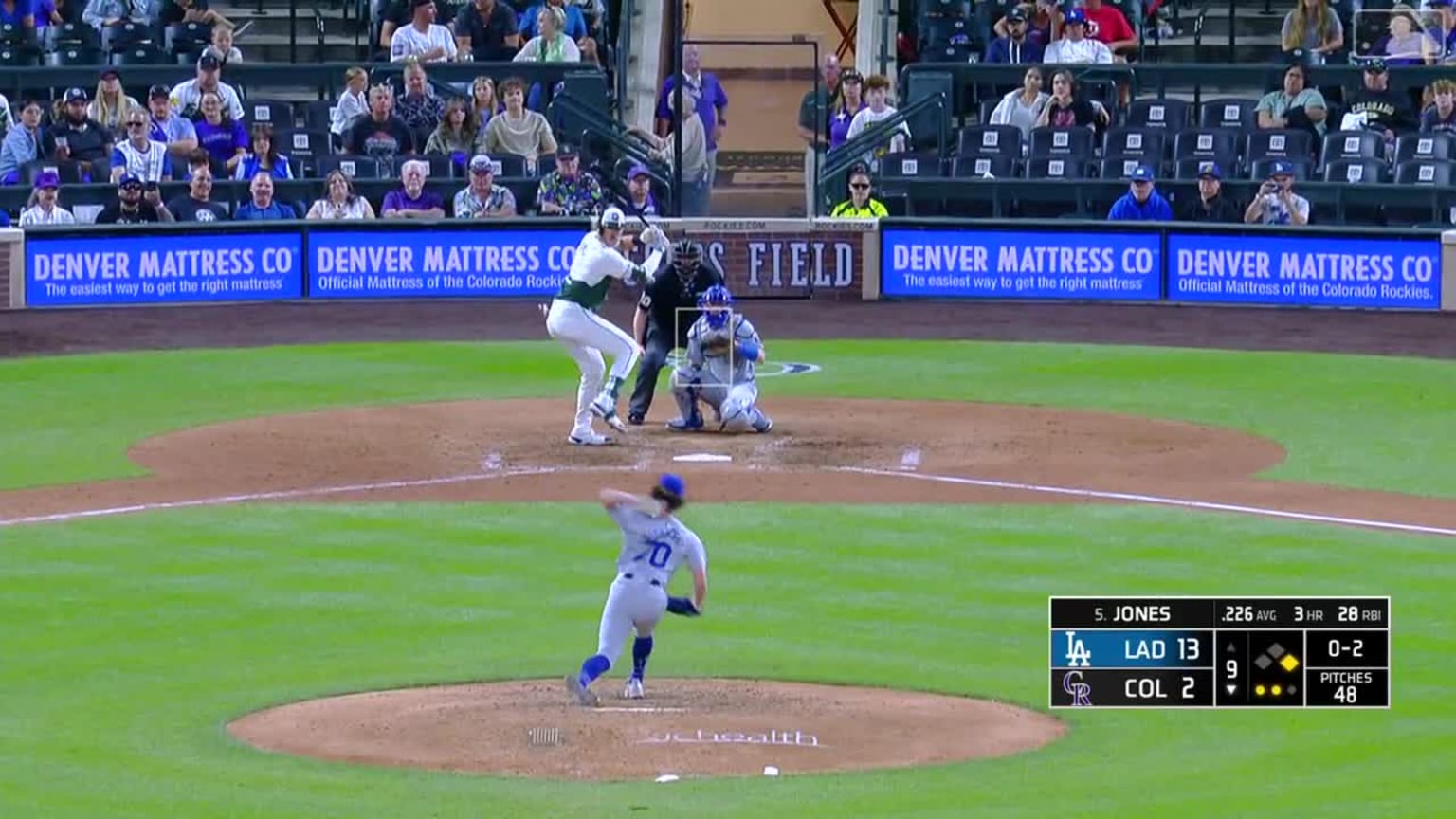 Nolan Jones strikes out on a foul tip. 09/28/2024