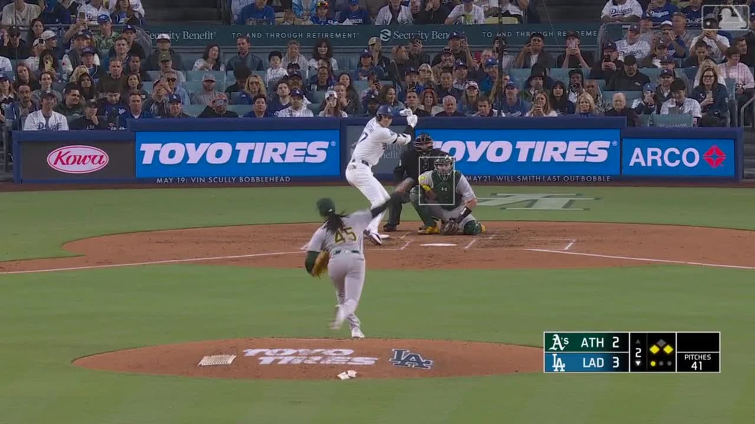 Shohei Ohtani #39 s sacrifice fly 05/15/2025 Los Angeles Dodgers