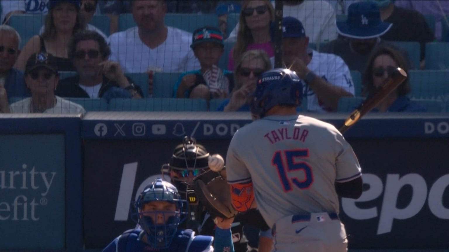 Tyrone Taylor is hit by a pitch after a review 10/14/2024 Minnesota