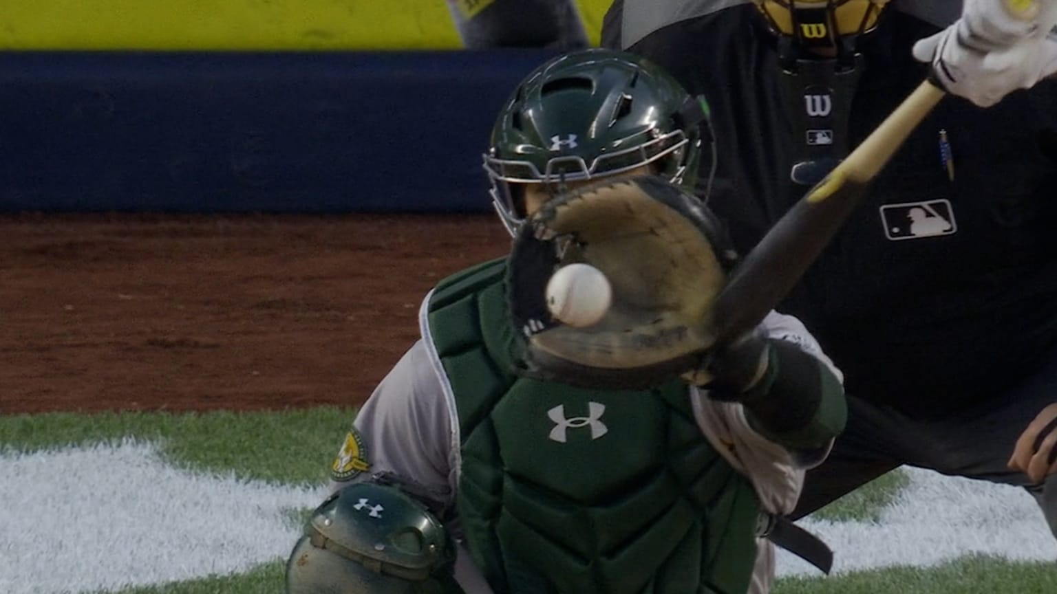 Aaron Judge walks after catcher