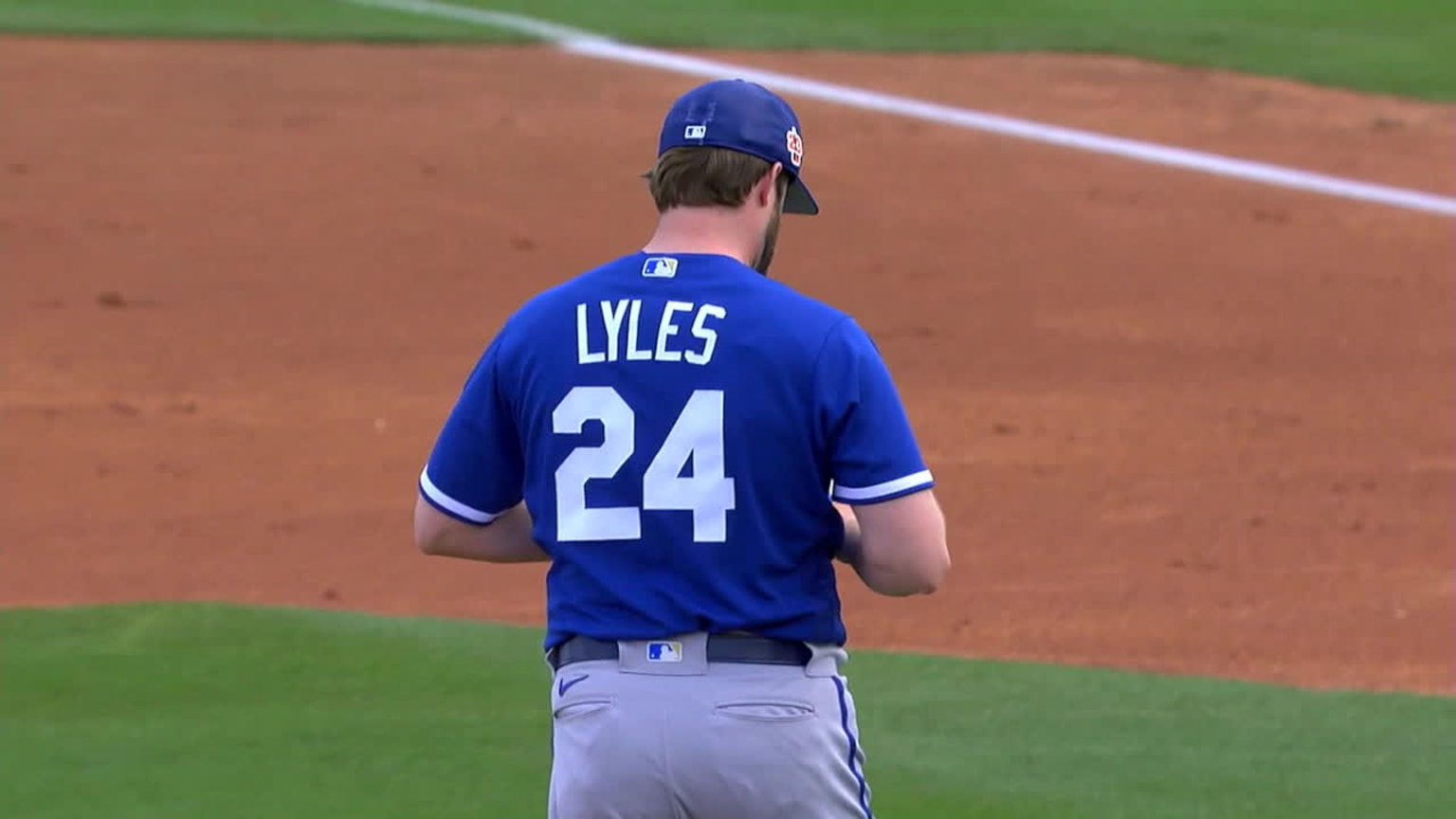 Jordan Lyles strikes out Oscar Gonzalez to end 1st | 02/28/2023 ...
