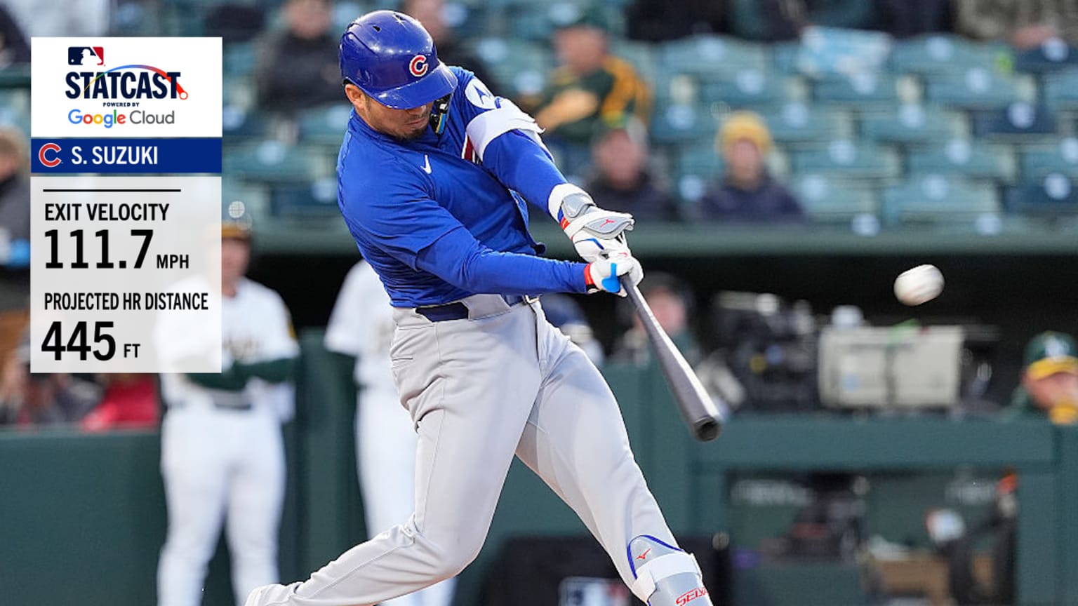 Seiya Suzuki hits a 445-foot home run | 04/01/2025 | Chicago Cubs